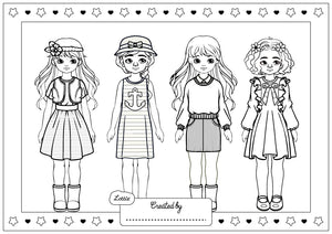 Doll Coloring Pages for Girls